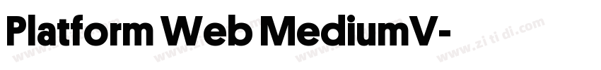 Platform Web MediumV字体转换